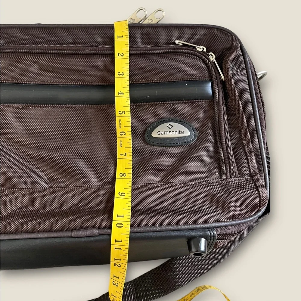 VTG Samsonite Laptop Work Luggage Case Bag 16.5 Inch Brown Canvas GOOD CONDITION
